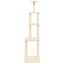 vidaXL Rascador para gatos con postes de sisal color crema 183 cm, , large indicador imagen numero 3