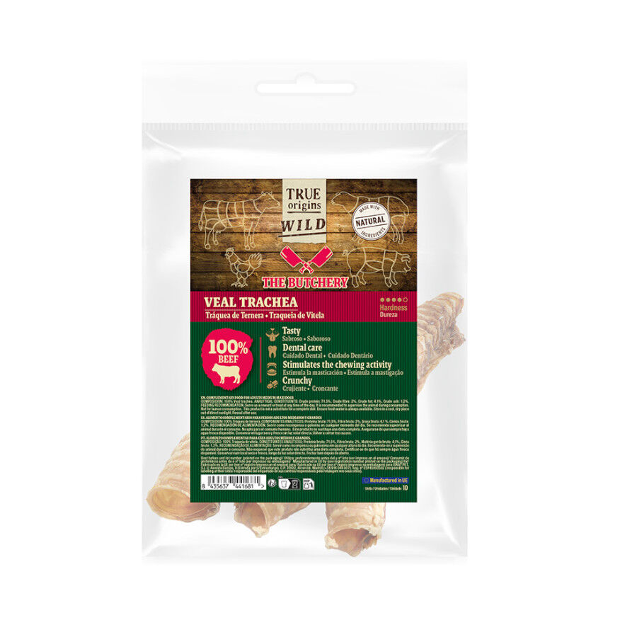 True Origins Wild Tr&aacute;quea Ternera Snack para perros, , large Imagen numero 2