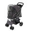 Cochecito Tartán Azul Plegable para Mascotas con Cubierta lluvia Carrito Perros Gatos, , large indicador imagen numero 3
