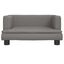 vidaXL Cama para perros de cuero sintético gris 60x40x30 cm, , large indicador imagen numero 3