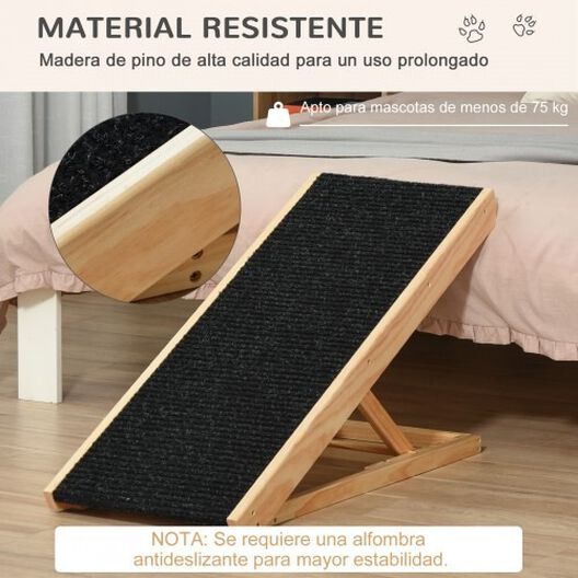 PawHut Rampa Plegable de Madera para perros y gatos Tiendanimal