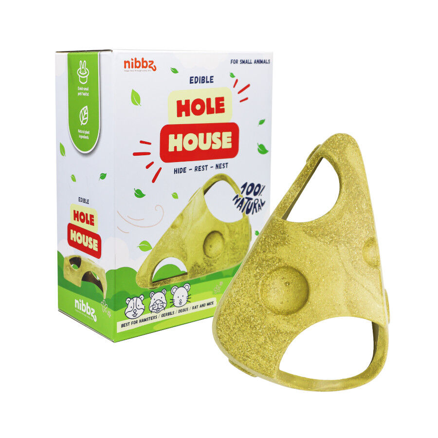 Nibbz Casa de Queso Comestible complemento alimenticio para roedores
