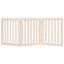 vidaXL Puerta para perros plegable 3 paneles madera de álamo 150 cm, , large indicador imagen numero 9