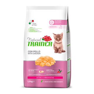 Natural Trainer Kitten Pollo pienso para gatos  