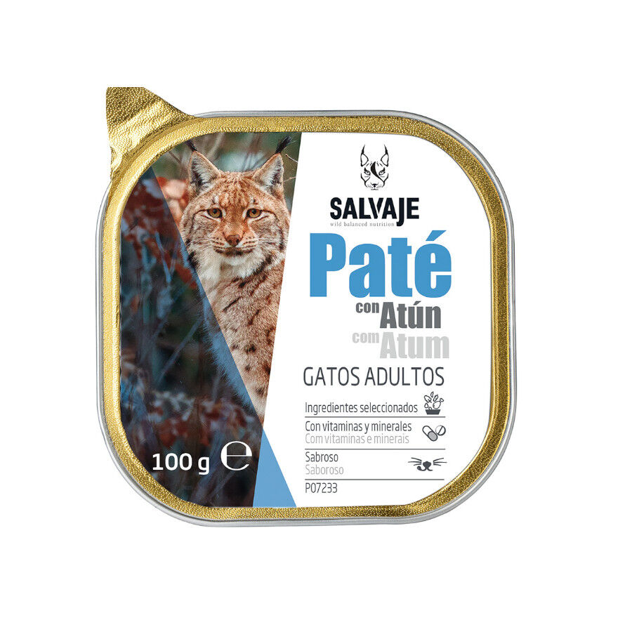 Salvaje Original Adulto Atún en Paté Tarrina para gatos