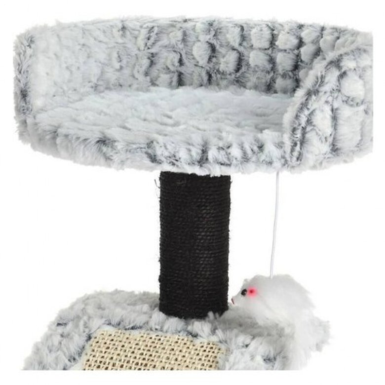 Pets collection poste rascador con soporte gris para gatos, , large image number null