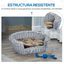 PawHut cama de mimbre gris para perros, , large indicador imagen numero 4