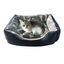 Cama de Mascota Modelo Rectangular con Felpa. Modelo Huesos, , large indicador imagen numero 2