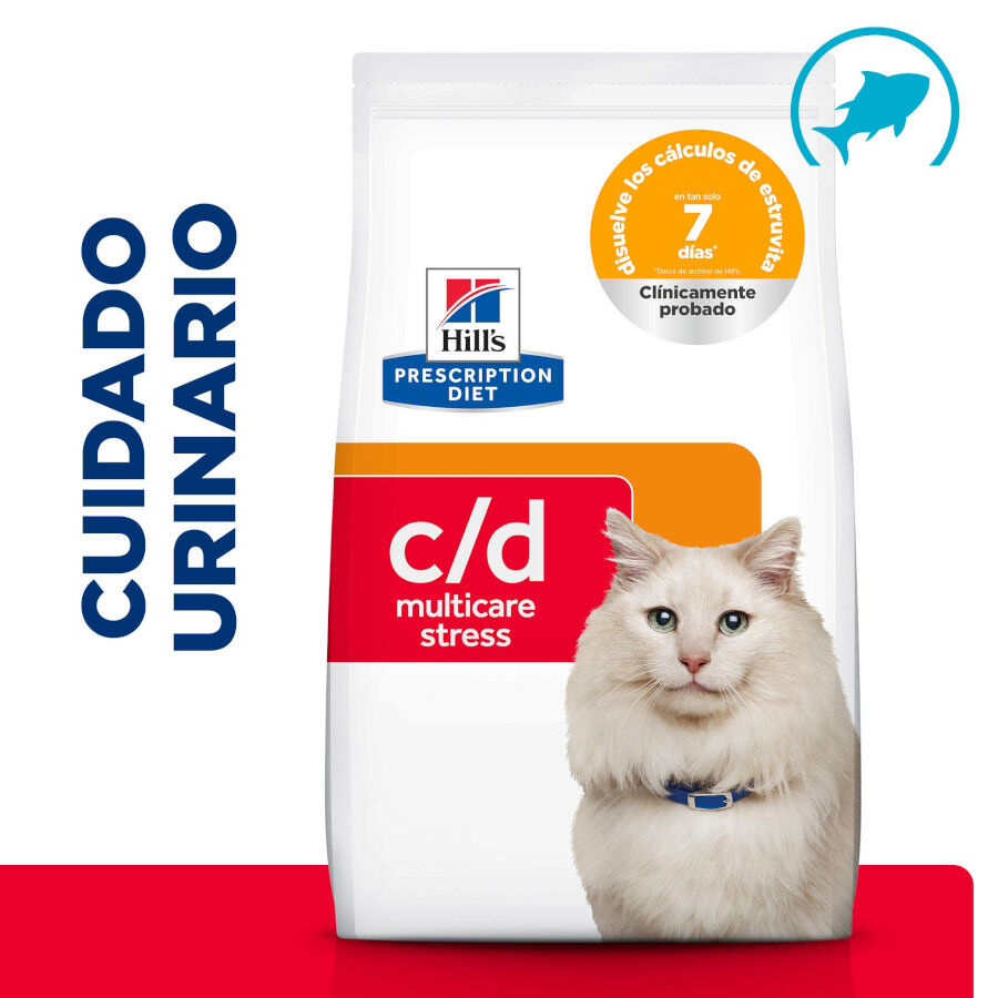 1.5 kg Hill's Prescription Diet Urinary Care c/d pescado azul pienso para gatos, , large Imagen numero 2