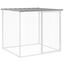 vidaXL Gallinero con techo acero galvanizado gris claro 603x98x90 cm, , large indicador imagen numero 17