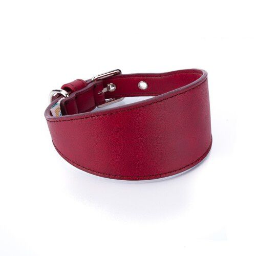 Collar de cuero vegano Pamppy especial galgos color Rojo, , large Imagen numero 2