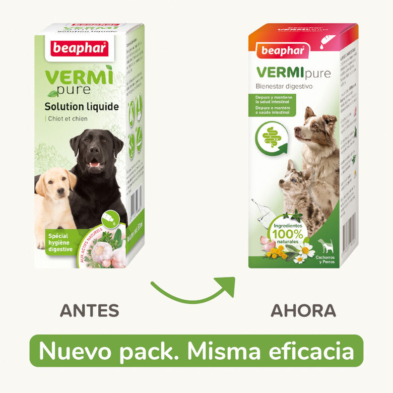 Beaphar VERMIpure Repelente Interno Natural Líquido para perros y cachorros thumbnail