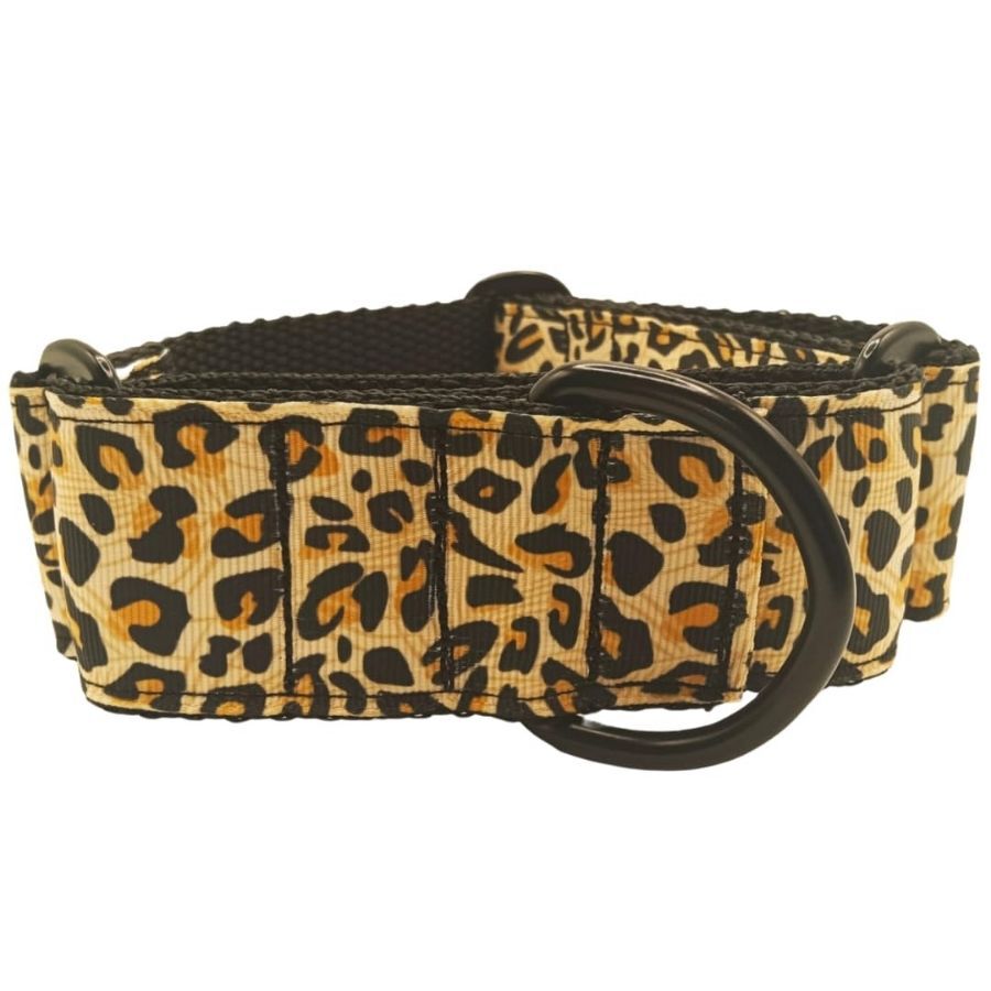 EGV - Collar Martingale 4 cm ancho, Collar galgo hecho a mano en Espa&ntilde;a (Leopardo), , large Imagen numero 1