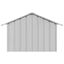 vidaXL Caseta para perros con techo acero galvanizado 83x130x85 cm, , large indicador imagen numero 4