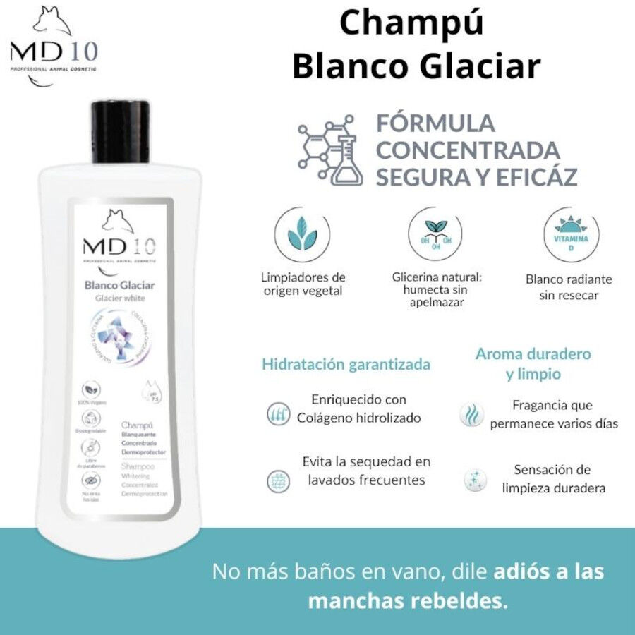 MD-10 Champ&uacute; para Pelo Blanco para perros, , large Imagen numero 2