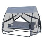 Columpio-cama de 3 plazas Outsunny color Negro, , large image number null