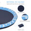 PawHut Splash Pad 170 cm Aspersor de Juegos de Agua con Rociador Tapete de Salpicaduras Piscina de Verano Portátil para Mascotas Perros Azul, , large indicador imagen numero 5