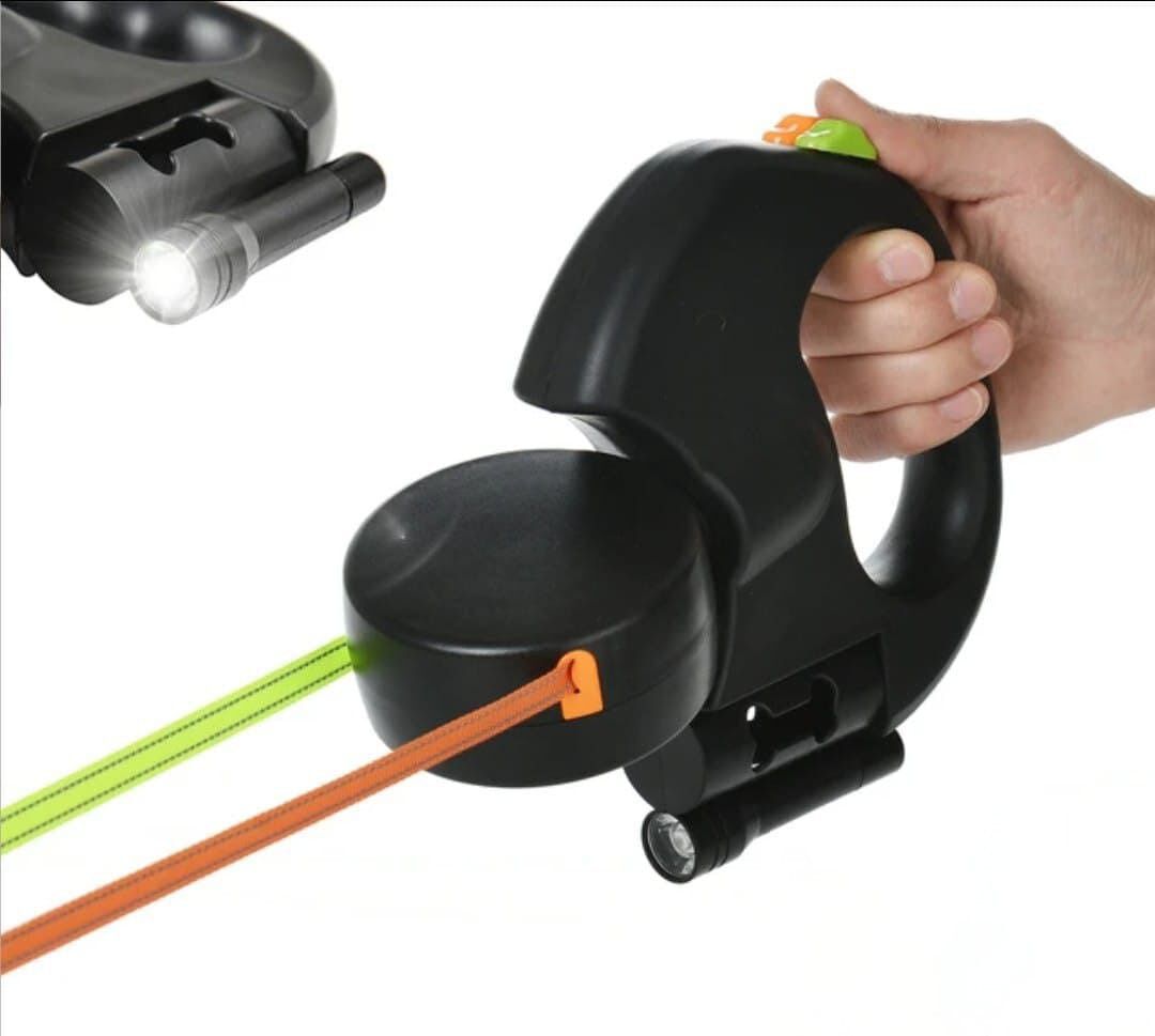 Correa extensible doble para perros, , large Imagen numero 4
