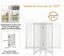 COSTWAY Barrera de Seguridad Plegable de Madera para Perros Mascotas Valla Protección para Puerta Escalera Chimenea (207 x 76 x 1,8cm), , large indicador imagen numero 3