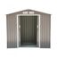 Caseta de jardín metálica Outsunny para almacenamiento color Gris, , large indicador imagen numero 4