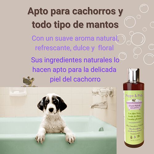 Peppo and Pets- Champ&uacute; elaborado con ingredientes naturales para perros- Con Aloe Vera, , large Imagen numero 4