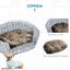 PawHut cama de mimbre gris para perros, , large indicador imagen numero 5