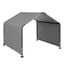 COSTWAY Sombras para Perros para Exterior, Caseta Perros Exterior con Techo Impermeable, Estacas de Tierra, Carpa con Toldo Resistente al Sol, 126 x 118 x 108 cm, Gris, , large indicador imagen numero 1