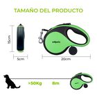 Edipets correa extensible ajustable verde para perros, , large image number null