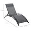 Outsunny Tumbona Reclinable Gris Oscuro, , large indicador imagen numero 3