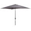 Outsunny Sombrilla de Aluminio 200x300x240 cm Parasol Rectangular de Jard&iacute;n Inclinable con Manivela y Poste Desmontable para Terraza Piscina Patio Exterior Gris, , large indicador imagen numero 1