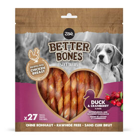 Twists envueltos en pollo para perros Zo&euml; Better Bones Pack de 27