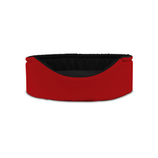 Gauty Cama Redonda impermeable rojo y negro para Perros y Gatos