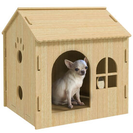 PawHut Casa roble para Mascota 