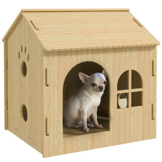 PawHut Casa roble para Mascota 