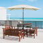 Outsunny Sombrilla de Aluminio 200x300x240 cm Parasol Rectangular de Jard&iacute;n Inclinable con Manivela y Poste Desmontable para Terraza Piscina Patio Exterior Crema, , large indicador imagen numero 2