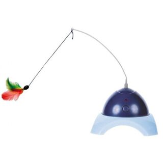 Juguete señuelo de plumas para gatos color Azul