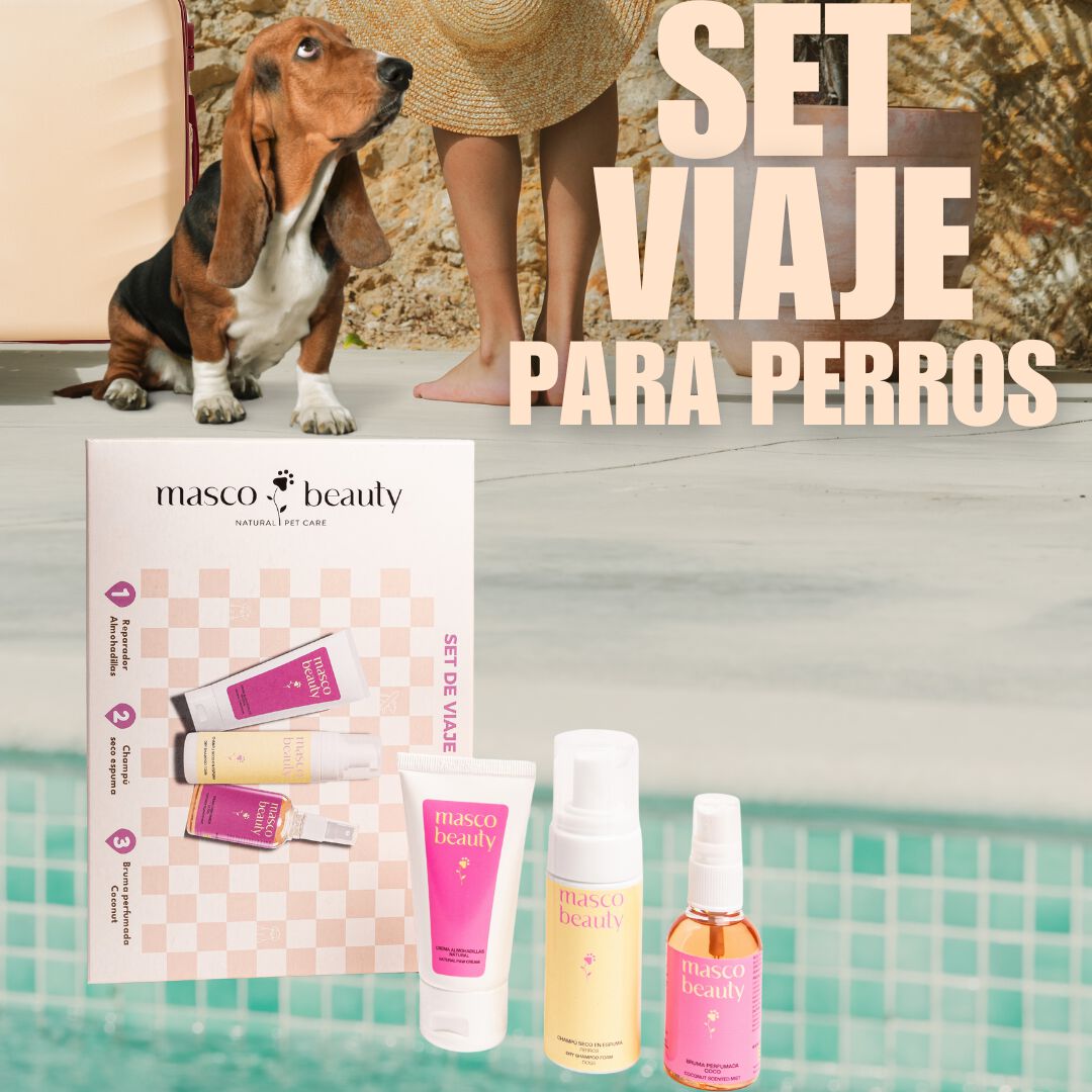 Kit Higiene Diaria Perros &middot; Crema Almohadillas + Champ&uacute; Seco + Bruma Coco &middot; Set Regalo &middot; Hecho en Espa&ntilde;a, , large Imagen numero 3