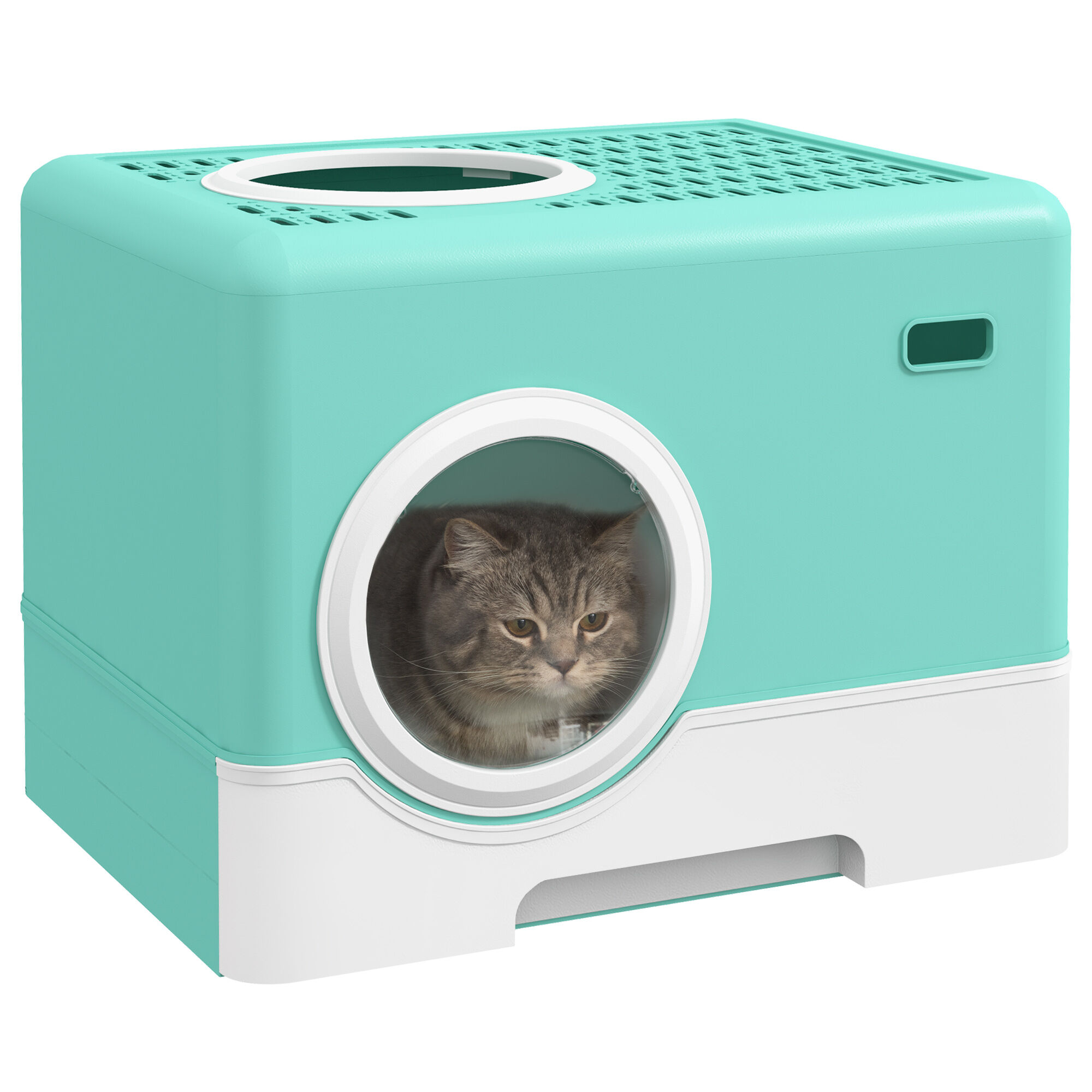 Pawhut Pawhut Arenero Inodoro  Con Pala Bandeja Extraíble para gatos