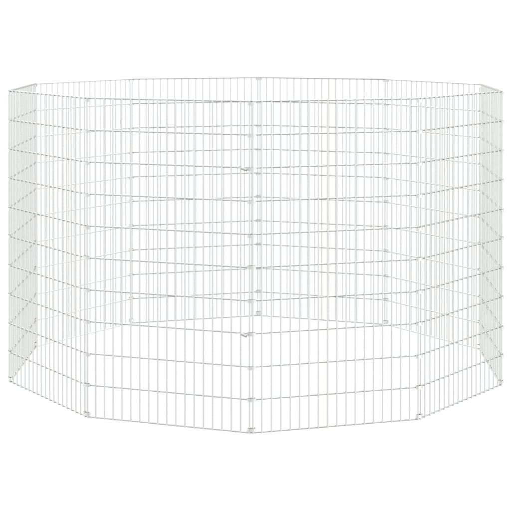 VidaXL Jaula robusta blanca para conejos thumbnail