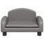 vidaXL Cama para perros de cuero sintético gris 70x45x30 cm, , large indicador imagen numero 7