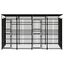 Vidaxl perrera de acero con bisagra y puerta para perros, , large indicador imagen numero 4