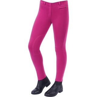 Pantalón equitación Supa-fit con parches en rodillas para mujer color Rosa