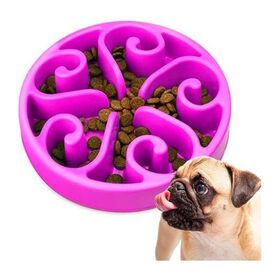 Edipets comedero antivoracidad y antiahogamiento rosa para perros