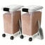 Nobleza 2-Pack Contenedor de Comida para Mascotas 30L &ndash; Herm&eacute;tico con Ruedas, Tapa Abatible, Cuerpo Transparente &ndash; Almacena Pienso de Perros y Gatos &ndash; Incluye Pala &ndash; Gris, , large indicador imagen numero 1