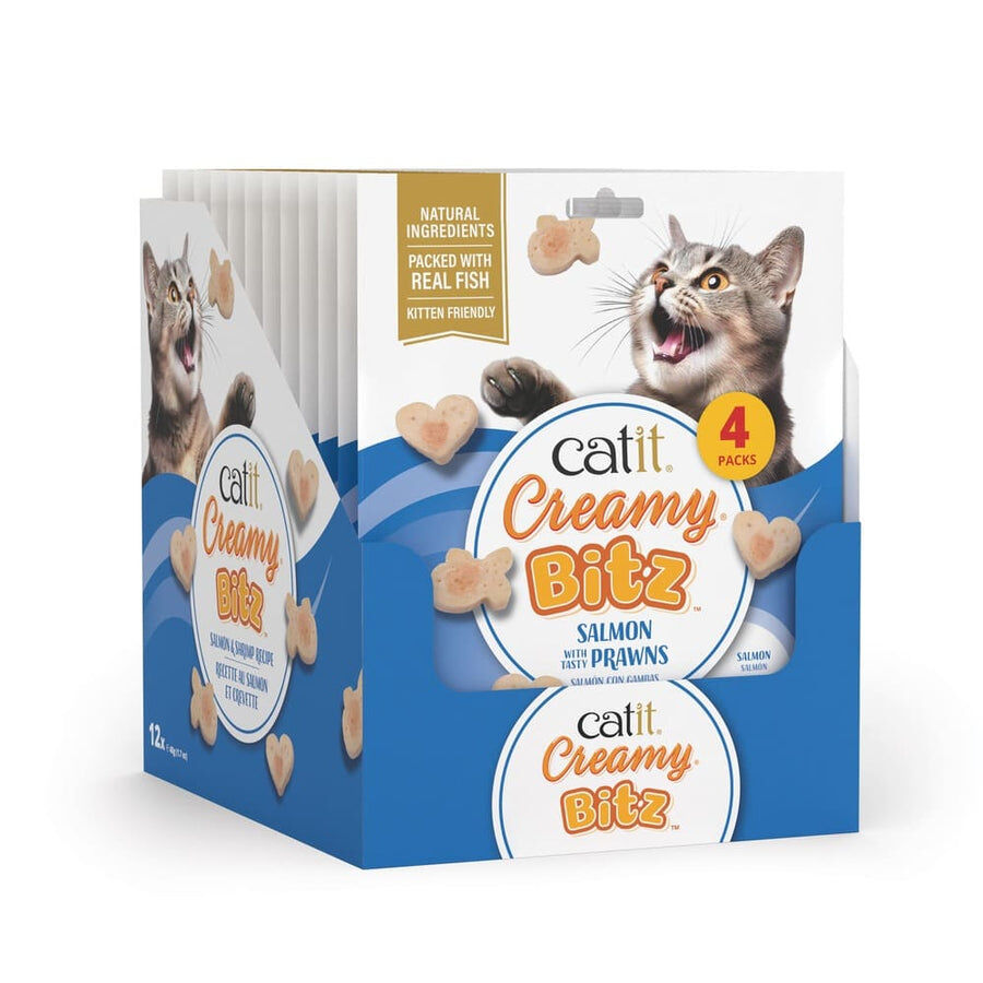 Snacks Catit Creamy Bitz Salm&oacute;n con Gambas, 4 x 12 g, , large Imagen numero 2