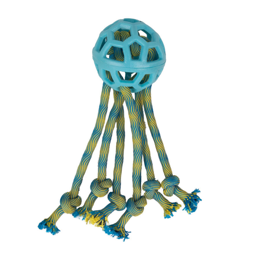 Tootoy! Pull Octopus Rope juguete de cuerda con pelota para perros thumbnail