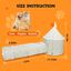 Nobleza - Túnel para Gatos 2 en 1, Juguete Interactivo con 2 Pelotas Colgantes, Túnel Plegable para Gatos, Conejos, Hurones y Mascotas, Ideal para Interior y Exterior, Tamaños: 24×94 cm y 45×64 cm, , large indicador imagen numero 4
