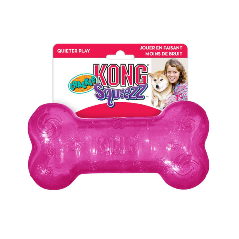 Kong Squeezz Crackle hueso para perros, , large image number null