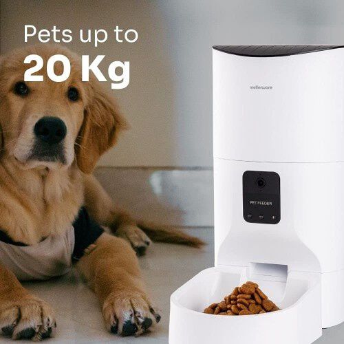 Mellerware petto comedero automático blanco para mascotas thumbnail