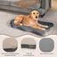COSTWAY Cama Perros Grandes, Cama Ortop&eacute;dica para Perros con Soporte de Espuma Viscoel&aacute;stica, Colchoneta Impermeable para Perros con Funda Extra&iacute;ble, Colch&oacute;n Antideslizante para Perros (gris), , large indicador imagen numero 4